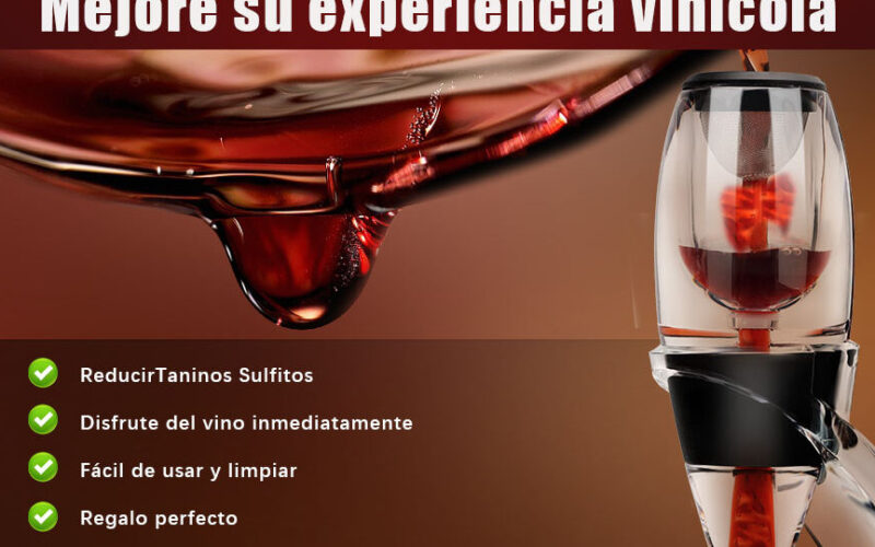 Mejora la calidad de tu vino con un oxigenador de vino de Amazon
